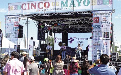 Crowd enjoys live music at the 11th Annual Cinco de Mayo celebration.