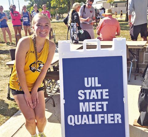 Congratulations to MPHS junior, Alexia Hawkins, who qualified for the UIL State Cross Country Meet today! The Lady Tigers ran in the Regional meet today in Arlington with Alexia finishing 18th out of 172 with a personal record time of 19:36! She was the 6th individual qualifier after team qualifications. Alexia will run in the State Meet in Round Rock on Friday, October 31! Courtesy Photo