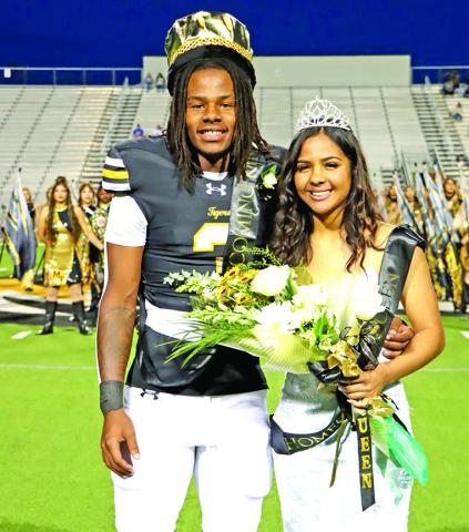 The 2025 Mount Pleasant High School Homecoming King and Queen, A’Shad Smith and Jazlynn Chism
