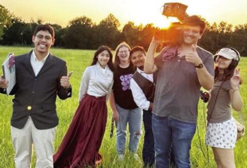 Raul Leija, Michelle Calderon—Director, Aubrey Watkins, Michael Rodriguez, Allen Herald and Hannah Goldblum. COURTESY PHOTO