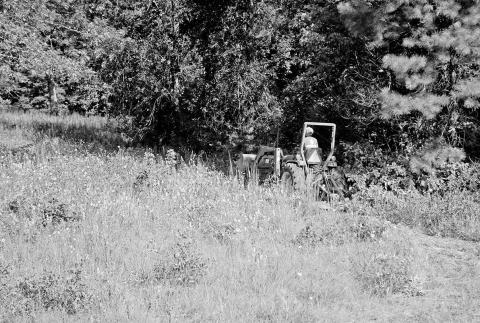 Brush hogging an overgrown pasture during the height of fawning season from May through early July can be risky business. If possible, it’s better to wait until later in summer. Fawns will be more mobile and wary by then. Walking a field beforehand is never a bad idea. (Photo by Matt Williams)