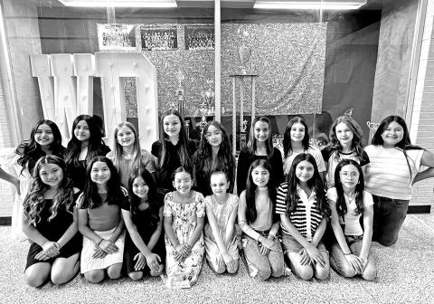 The 2025-2026 Wallace Dance Team: Back Row (L to R) Allyson Castaneda, Keily Ramirez, Peyton Glenn, Paisley Hamilton, Cynthia Briones, Aubrey Perez, Hyleigh Howard, Pyper Sheppard, Aliyah Garrett. Front Row (L to R) Taisha Chong, Valentia Vega, Josie Rodriguez, Valerie Aguilar, Anna Henry, Zuley Banda, Mallory Mancera, Alexie Moreno. Not pictured Kate Cluley and Kinlee Castro