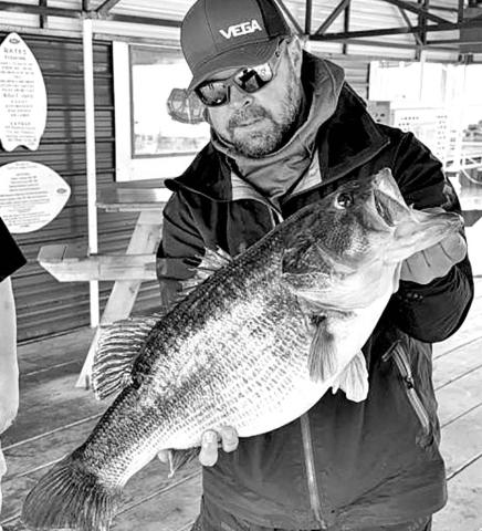 Clayton Braddock of Argyle caught his 13.30 pound Legacy Lunker from Lake Tawakoni on Feb. 24. It’s the first-ever Legacy Lunker from the 37,000-acre northeast Texas Lake. (Photo Courtesy Drew Schall)
