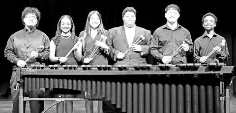 From left: PASIC attendees (L to R) Pedro Castillo, Natalie Hines, Dalia Balderas, Jamaree Armour, Jayden Adame, Camauri Adams Courtesy photo