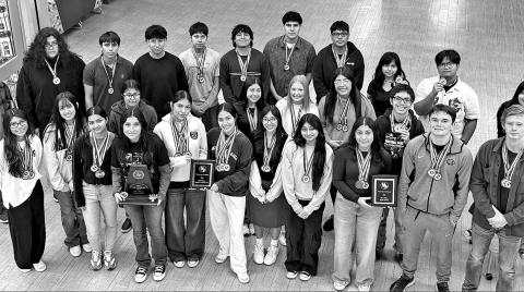 Members of the MPHS UIL Academic teams COURTESY PHOTO