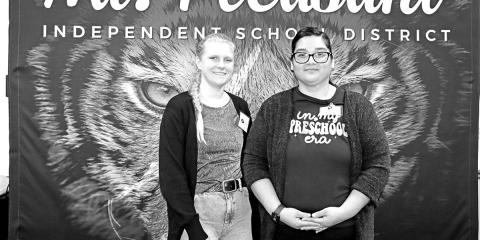 CDC new teachers (L to R) Mekenzie Lowden (PreK) and Rosario Salazar (PreK)