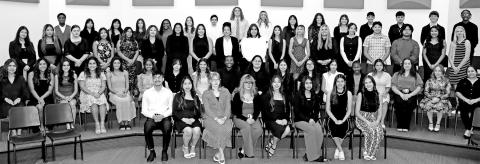 The new inductees into the Mount Pleasant High School chapter of the National Technical Honor Society Courtesy Photos