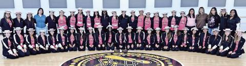 Mount Pleasant High School Tiger Dolls compete in virtual showcase