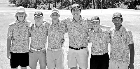 (L to R) Hogan Horn, Brandon Carter, Jacob Baker, Alessandro Greco, Bradon Lowry, and Cristian Cruz