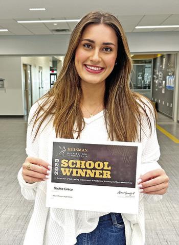 Sophie Greco, MPHS Heisman High School campus winner COURTESY PHOTO