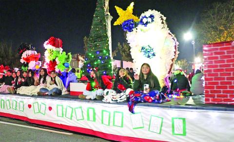 First place float winner, PE Wallace Middle School.