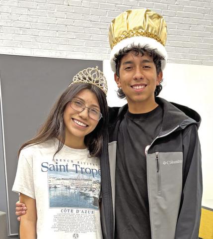 The 2025 Mount Pleasant High School Christmas King and Queen are seniors Ethan Carrillo and Brissia Alvarez. Carrillo and Alvarez will represent MPHS in the Mount Pleasant Rotary Club Christmas parade on Saturday, December 6 at 6:00 p.m. Courtesy photo