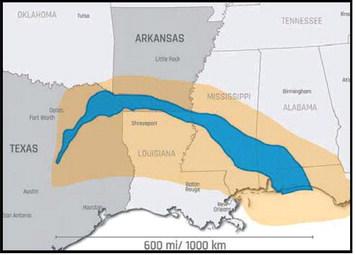 Map of the Smackover Formation COURTESY PHOTOS / STANDARD LITHIUM