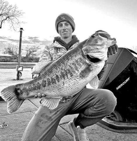 Kyle Hall’s 15.82 pounder caught at Lake O.H. Ivie in March was recently approved as the first ever Florida bass all-tackle world record by the International Game Fish Association. Interestingly, Hall’s bass ranks No. 37 among Texas’ Top 50 biggest bass of all-time. (Toyota Share-Lunker Photo)