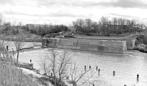 The old Lock and Dam on the Trinity River at the State Highway 7 crossing between Crockett and Centerville is a historic white bass hotspot for bank fishermen. The fishing is always best when the river is moving along at a leisurely clip and well within its banks. Access fees are required. (Courtesy Photo Lock N Dam Marina)