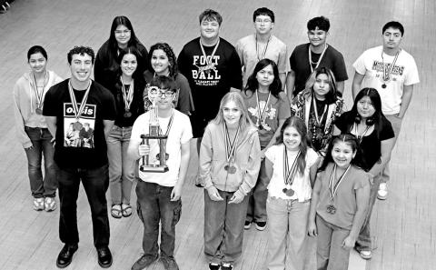 Members of the MPHS UIL Math, Science, and Literary Criticism teams Courtesy Photo