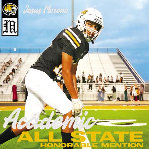 MPHS football players chosen for Academic All State teams