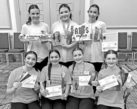 he 2026-2027 Tiger Doll Officers and Sergeants with their camp awards. Front Row L to R: Junior Lieutenant Leslie Benavides, 1st Lieutenant Pilar Gonzalez, Captain Kenlee Jaggers, Junior Lieutenant Marley Broach. Back Row L to R: Sergeant Ella Anderson, Head Sergeant Alexis Mata, Sergeant Malori Chism (Not pictured: Sergeant Presley Craig who was unable to attend) Courtesy photo