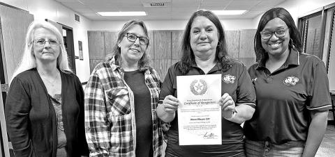 The MPISD Food Services administrative staff (L to R) Janet Thomas, Aura Beth Martin, Pam Jennings, Raven Brown Courtesy Photo
