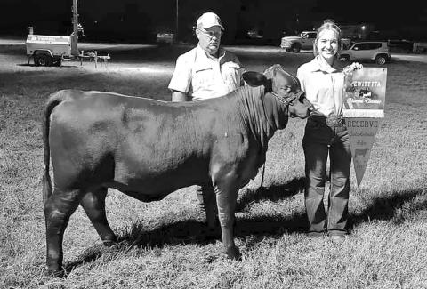 A couple of heifers come through for local student