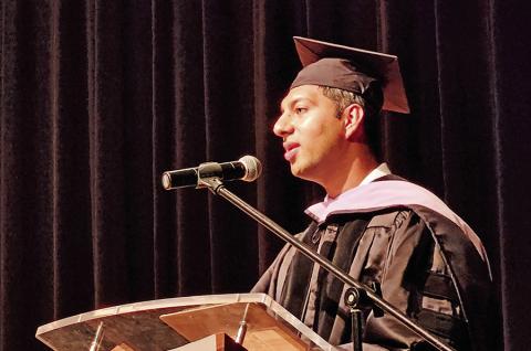 Graduates of Mount Pleasant Dental Assistant School walk the stage