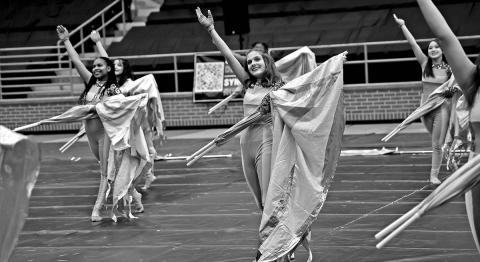 The JV Junior Guard performs at the NTCA Championships COURTESY PHOTOS