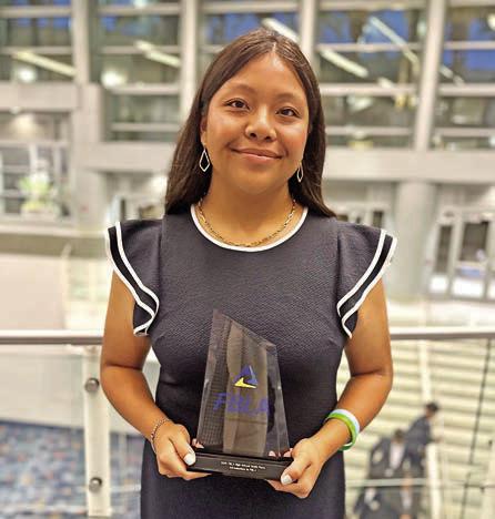 Leah Aniciete with Chapel Hill FBLA COURTESY PHOTO / P. ANTHONY WILLIAMS