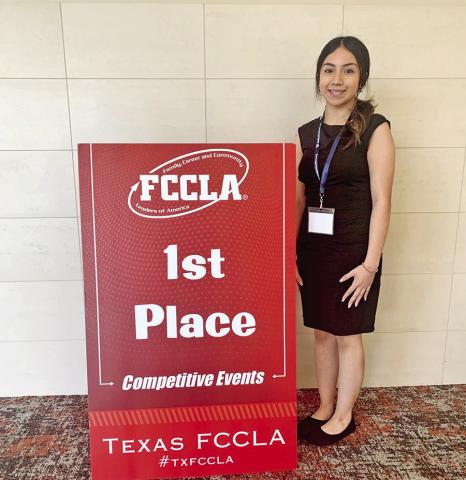 Ashley Garcia placed 1st in Leadership
