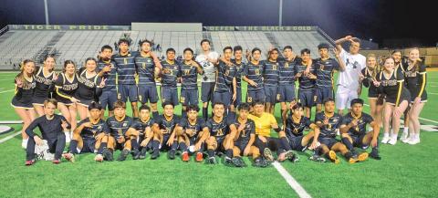 The Tiger soccer team defeated Lufkin in bi-district, 3-1. The Tigers took on Midlothian Tuesday evening at Sulphur Springs’ Gerald Prim Stadium. COURTESY PHOTO