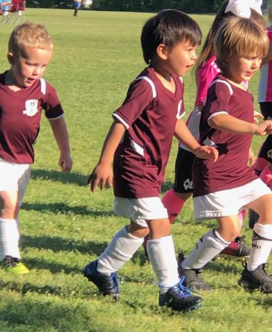 Little athletes have fun in the sun