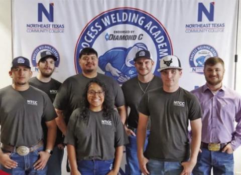 Pictured (from left) is: Gustavo Perez, Nicholas Shifflet, Juan Mata, Rebecca Rocha, Lawton Flinn, Noah Duck and instructor Braden Jones. COURTESY PHOTO