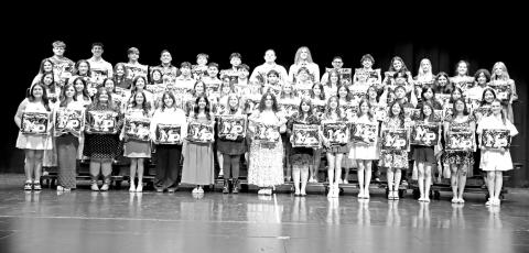 The 2026 Mount Pleasant High School Academic Blanket recipients Courtesy Photo