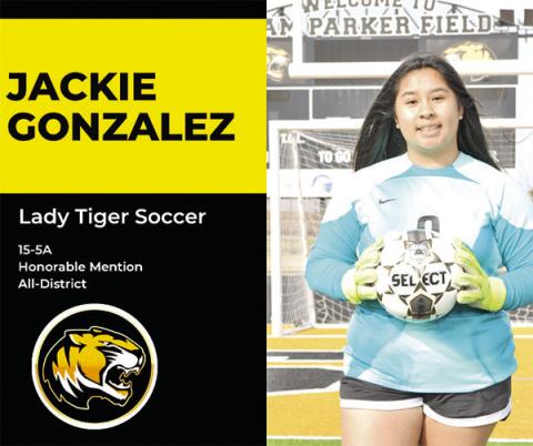 Lady Tiger soccer nets 10 on All District team