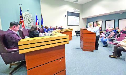 Members of Mt. Pleasant talk about the Civic Center rental prices with the city council on Jan. 21 TRIBUNE PHOTO / NICOLE KIMBALL